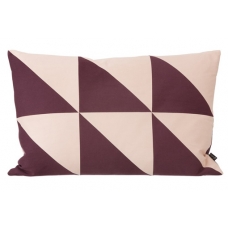 Ferm living Triangle kussen aubergine