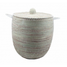 Baskets, Beads & Basic's Rieten mand met deksel