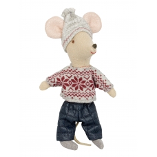 Maileg Grote broer muis in winterkleding