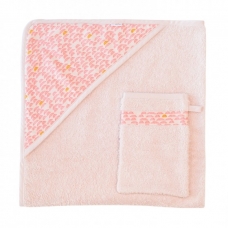 Badcape + washandje