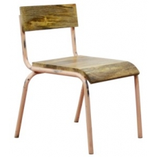 Stoeltje hout/metaal
