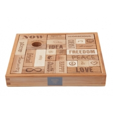 Wooden Story Peace and Love 