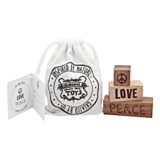 Wooden Story love & peace blokken