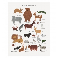 Rifle Paper Co. Dieren alfabet poster