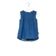 IMPS&ELFS Blouse mouwloos denim