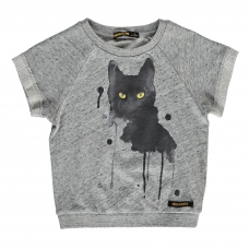 Finger in the nose Sweater korte mouw kat