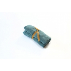 Moumout Hoeslaken ledikant blauw